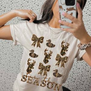 TIS THE SEASON CAMO - FAUX EMBROIDERY - DTF TRANSFER