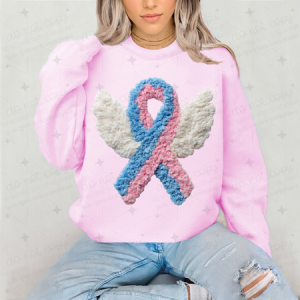 INFANT LOSS WINGS FAUX YARN - *OLLIE & CO. EXCLUSIVE* - DTF TRANSFER