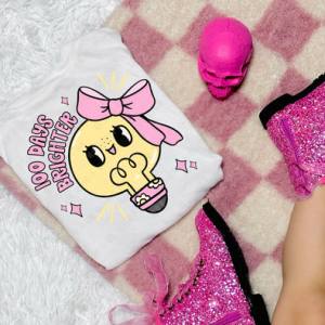 100 DAYS BRIGHTER PINK - OLLIE & CO. EXCLUSIVE - DTF TRANSFER