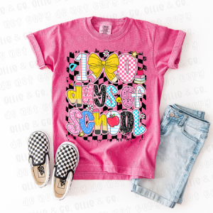 100 DAYS CHECKER - DTF TRANSFER