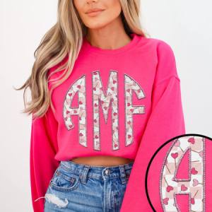 CHECKER SUCKERS MONOGRAM - FAUX EMBROIDERY - CUSTOM TRANSFER