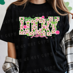 LUCKY PINK COQUETTE - DTF TRANSFER