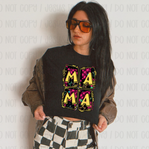 MAMA CHECKER NEON - DTF TRANSFER