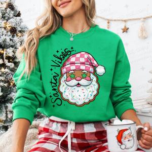 SANTA VIBES - DARK COMPLEXION - DTF TRANSFER
