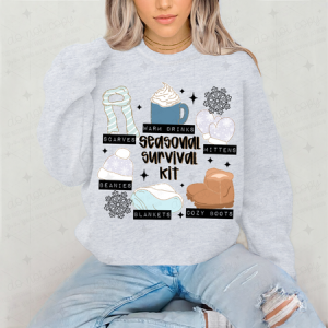 SEASONAL SURVIVAL KIT - FAUX GLITTER - DTF TRANSFER