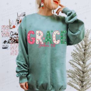GRACE JOHN 1:16 - DTF TRANSFER