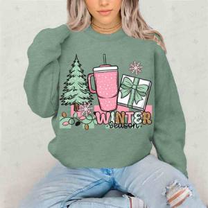 COQUETTE WINTER SEASON - PINK AND GREEN - DTF TRANSFER