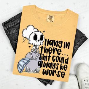 HANG IN THERE...SHIT COULD ALWAYS BE WORSE - DTF TRANSFER