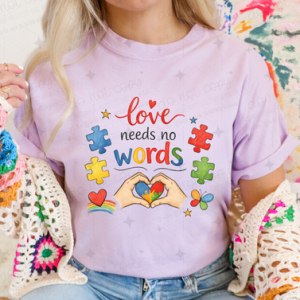 LOVE NEEDS NO WORDS LIGHT - *OLLIE & CO. EXCLUSIVE* - DTF TRANSFER