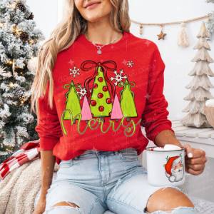 COQUETTE MERRY CHRISTMAS TREES - DTF TRANSFER