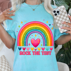 ROCK THE TEST RAINBOW - DTF TRANSFER