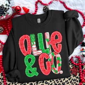 HAND LETTERED CHRISTMAS NAMES *OLLIE & CO. EXCLUSIVE* - CUSTOM TRANSFER