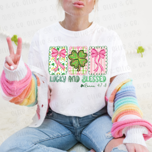 LUCKY AND BLESSED - DTF TRANSFER