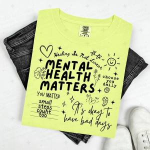 MENTAL HEALTH MATTERS DOODLE - DTF TRANSFER