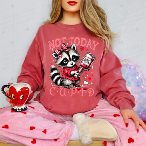 COQUETTE NOT TODAY CUPID - LIGHT PINK - DTF TRANSFER