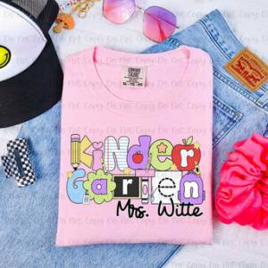 COLORFUL BACK TO SCHOOL - CUSTOM TRANSFERS