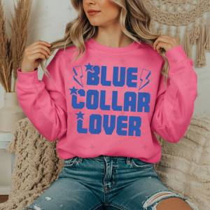 BLUE COLLAR LOVER - DTF TRANSFER