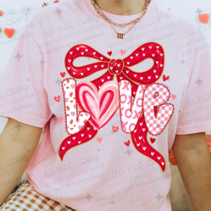 LOVE BOW - DTF TRANSFER