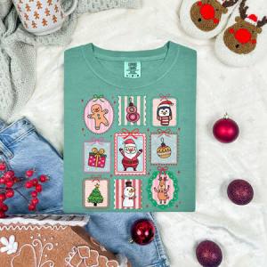 COQUETTE CHRISTMAS FRAMES DOODLE - DTF TRANSFER