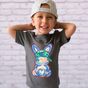 WATERCOLOR BOY BUNNY - DTF TRANSFER
