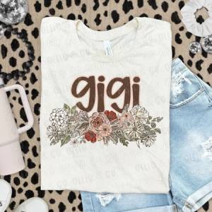 VINTAGE FLORAL GIGI - DTF TRANSFER