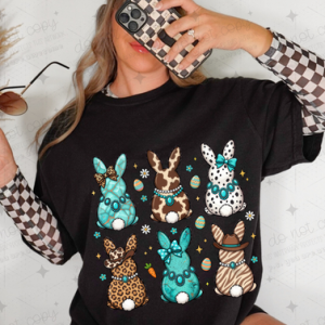 COWGIRL EASTER BUNNY - DTF TRANSFER