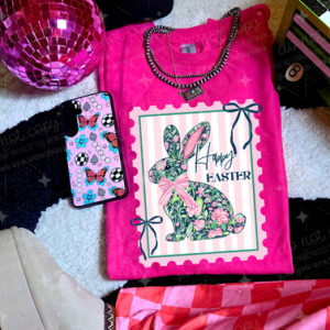 HAPPY EASTER POSTAGE STAMP - DTF TRANSFER