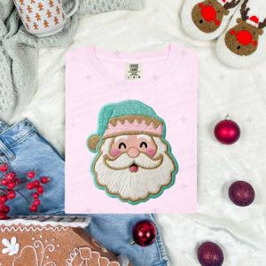 MINTY CLASSIC SANTA - FAUX YARN - DTF TRANSFER