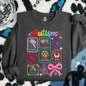 AUTISM COQUETTE DOODLE - DTF TRANSFER