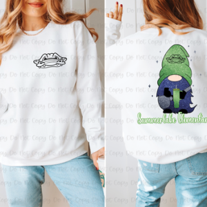 BOUJEE GNOME SCHOOL - FRONT+BACK - CUSTOM TRANSFER