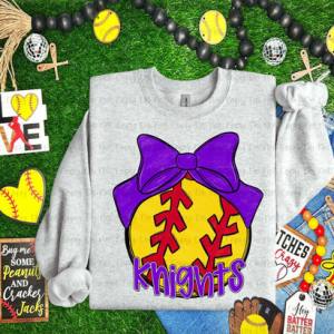 MASCOT BALL W/ BOW - CUSTOM TRANSFER