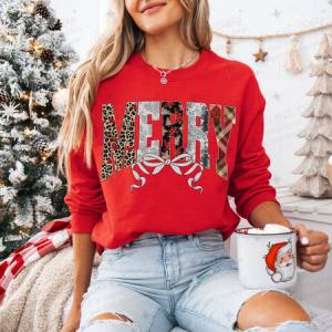 COQUETTE MERRY - FAUX SEQUIN - DTF TRANSFER