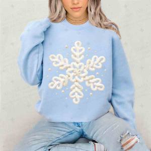 SNOWFLAKE - FAUX YARN - DTF TRANSFER