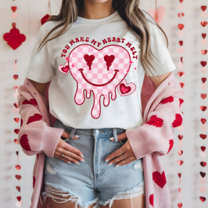 YOU MAKE MY HEART MELT - WITH GRUNGE - DTF TRANSFER