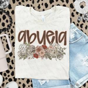 VINTAGE FLORAL ABUELA - DTF TRANSFER