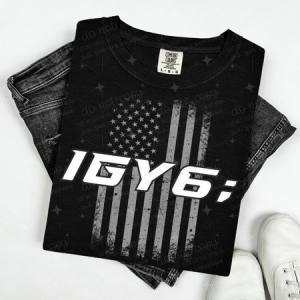 IGY6; - GREY FLAG - DTF TRANSFER