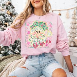 HO HO HO PREPPY SANTA - DTF TRANSFER