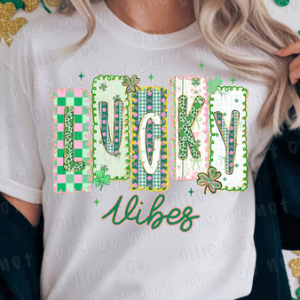 LUCKY VIBES - DTF TRANSFER