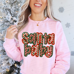 SANTA BABY - FAUX YARN - DTF TRANSFER