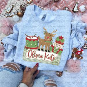 RED & GREEN NUTCRACKER FRAME - CUSTOM TRANSFER