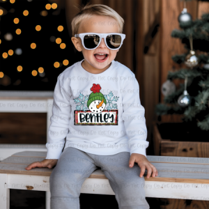 SNOWMAN NAMEPLATE - CUSTOM TRANSFER