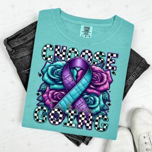 CHOOSE TO KEEP GOING - FAUX EMBROIDERY - DTF TRANSFER