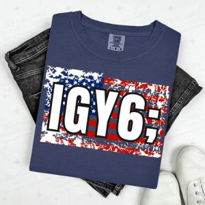 IGY6; - AMERICAN FLAG - DTF TRANSFER