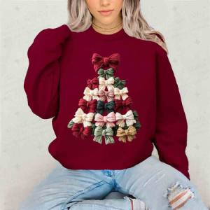 COQUETTE MULTICOLOR BOW TREE - FAUX YARN - DTF TRANSFER