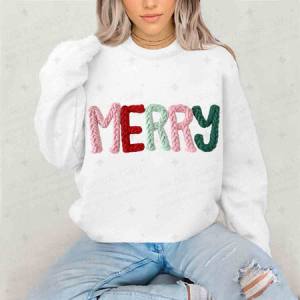 MULTICOLOR MERRY - FAUX YARN - DTF TRANSFER