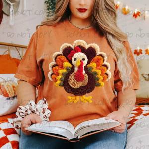 TURKEY FAUX YARN PUNCH - DTF TRANSFER