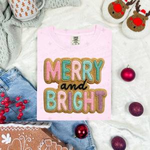 PASTEL MERRY AND BRIGHT - FAUX YARN - DTF TRANSFER