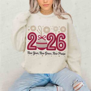 COQUETTE 2026 NEW YEAR NEW GRACE NEW PRAISE - FAUX YARN - DTF TRANSFER