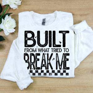 BUILT FROM WHAT TRIED TO BREAK ME - *OLLIE & CO. EXCLUSIVE* - DTF TRANSFER