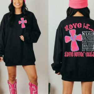 LOVE IS - FRONT+BACK - DTF TRANSFER